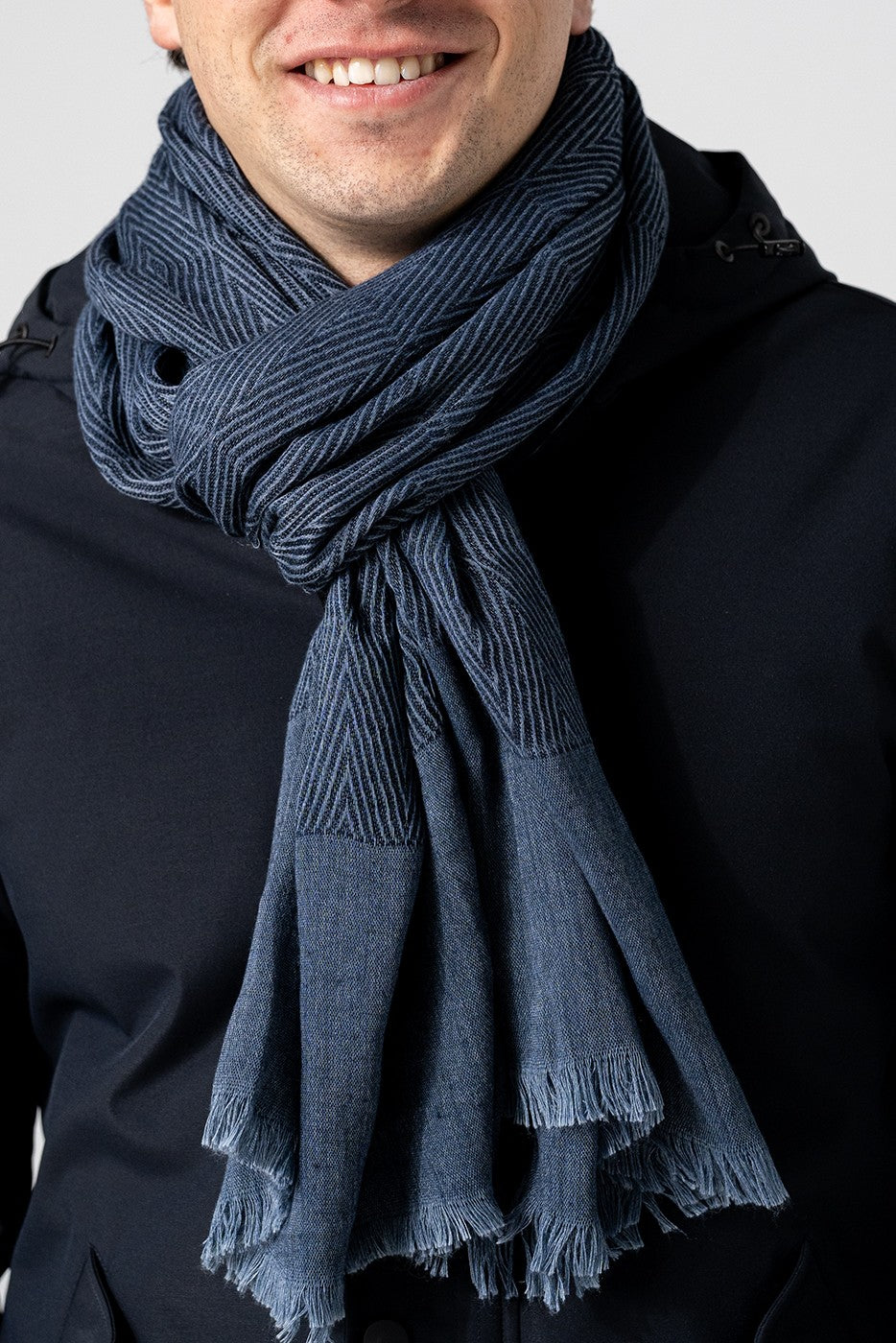 Bufanda fular marino