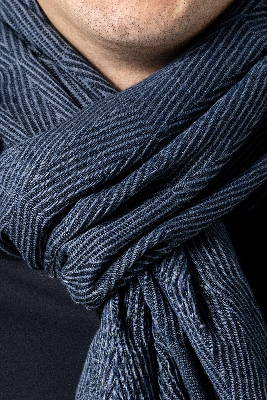 Bufanda fular marino