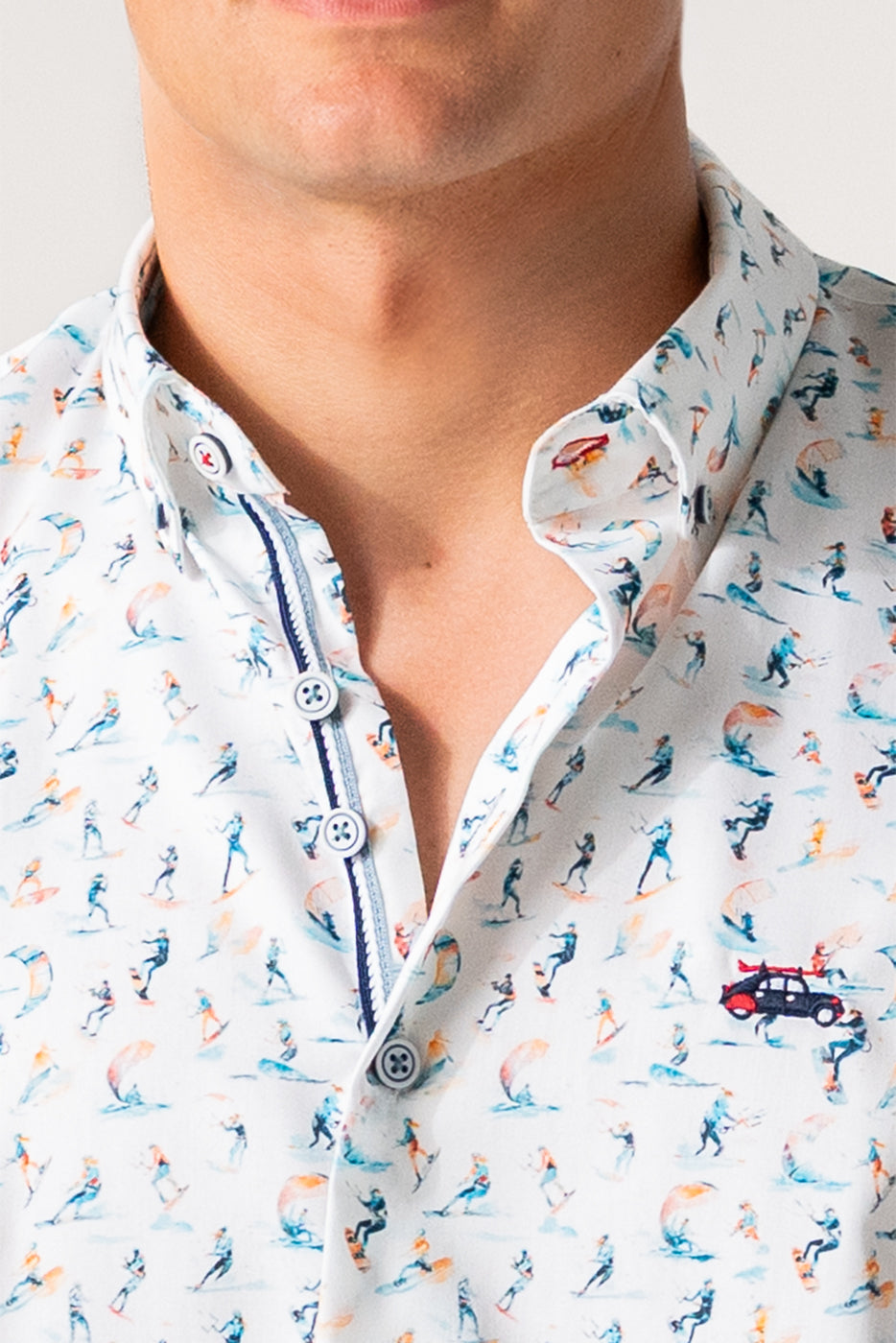 Camisa hombre estampado windsurf