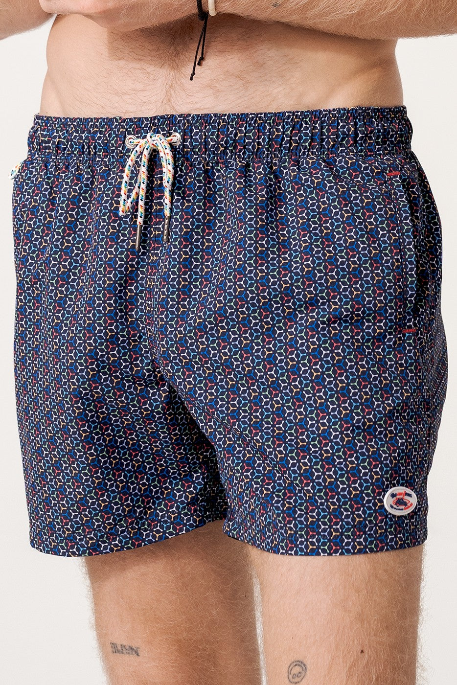 Bañador boomerangs multicolor azul marino