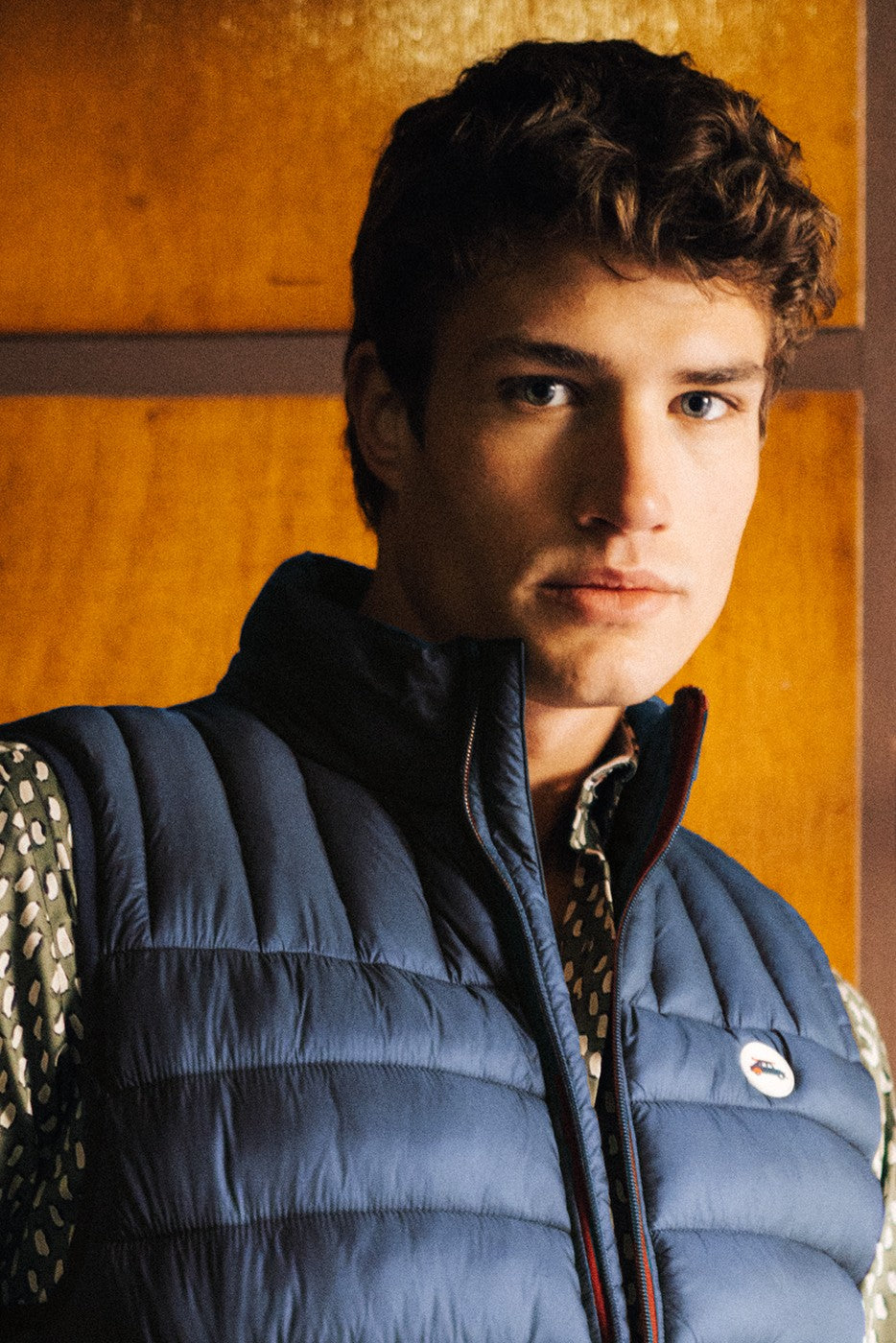 Chaleco hombre acolchado marino