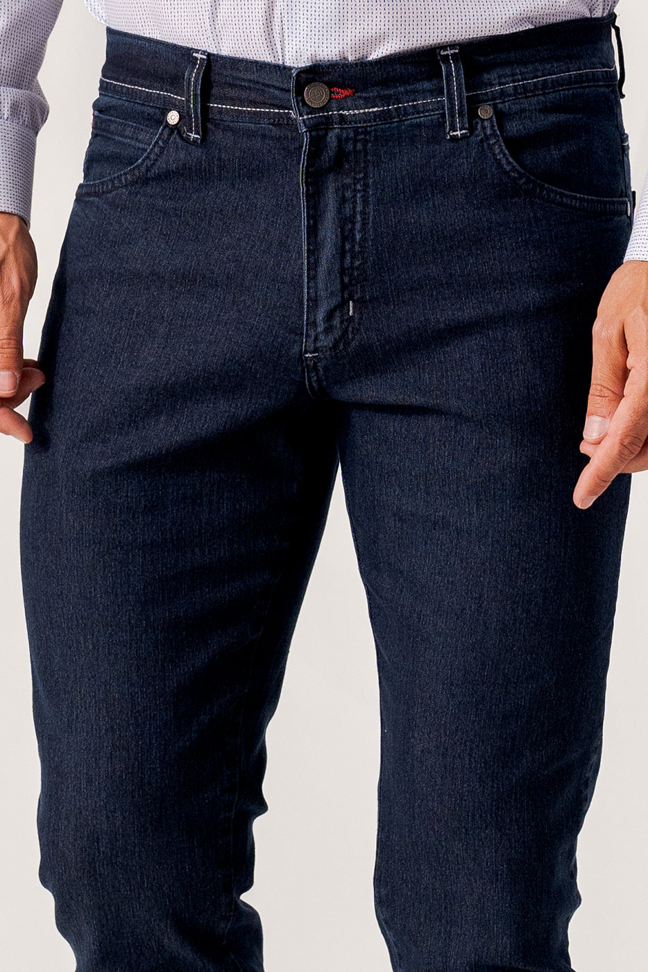 Pantalón vaquero oscuro hombre 5 bolsillos