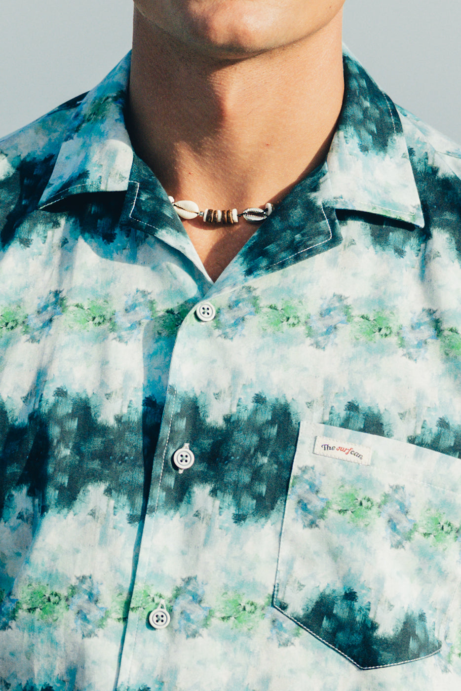 Camisa bowling hombre estampado abstracto 